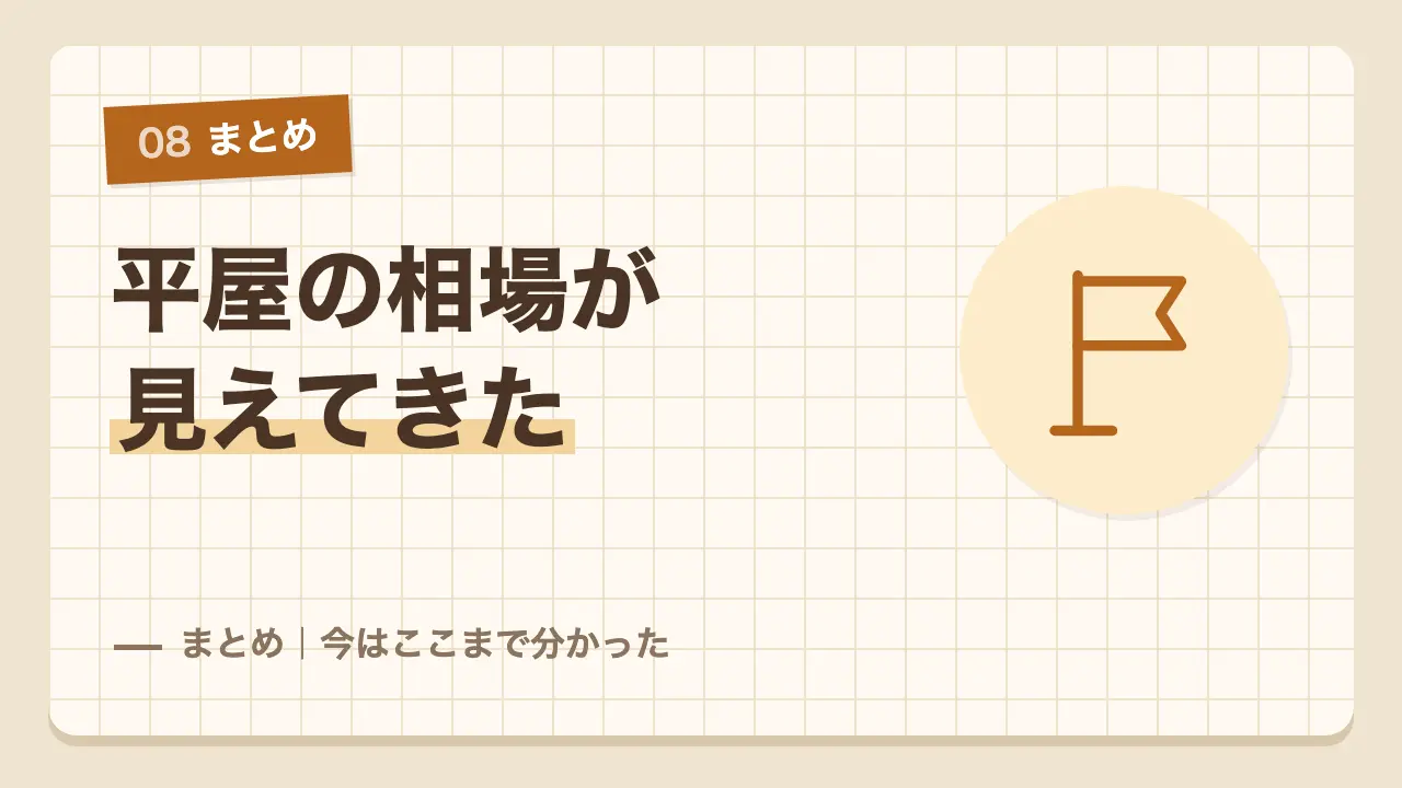 平屋の相場が分かり予算を見直すことにした今の我が家のまとめ